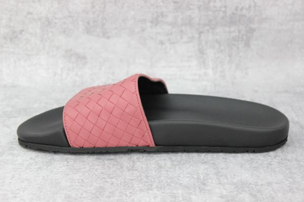 Bottega Veneta Lake Speedster Intrecciato Slide Pink #4