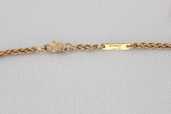 Cartier 1991 18K Yellow Gold Woven Chain Necklace #5