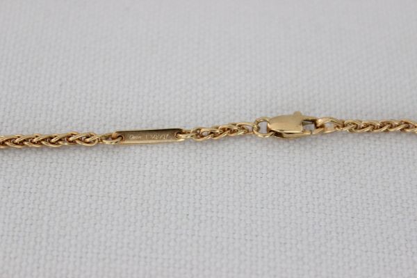 Cartier 1991 18K Yellow Gold Woven Chain Necklace #6