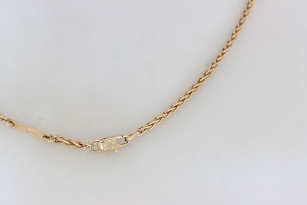 Cartier 1991 18K Yellow Gold Woven Chain Necklace #7