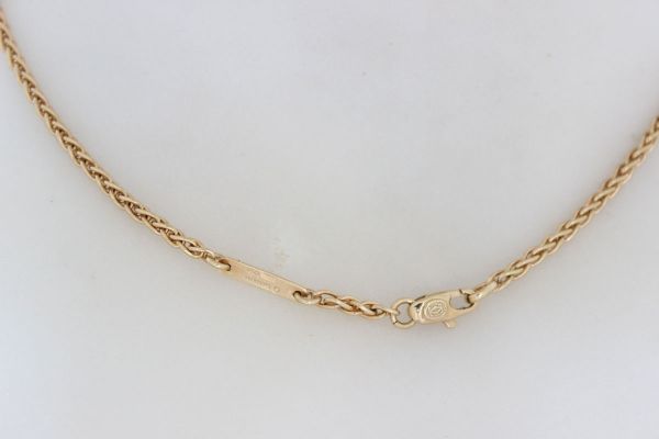 Cartier 1991 18K Yellow Gold Woven Chain Necklace #8