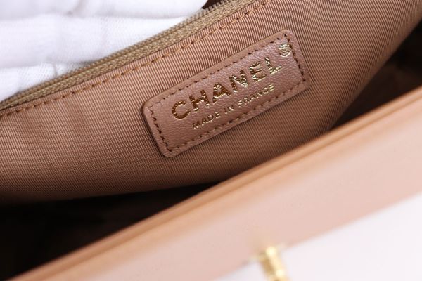Chanel Camel Quilted Lambskin New Medium Boy Bag #17
