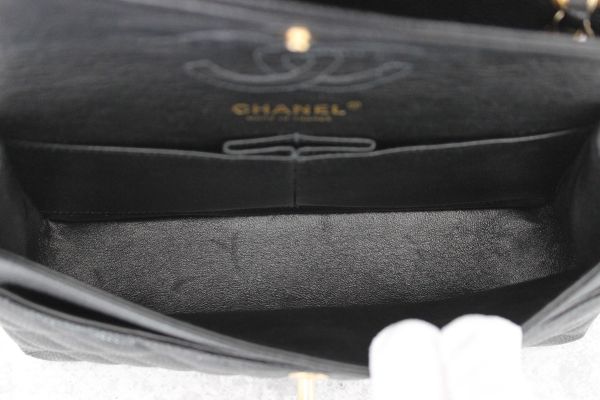 Chanel Small Caviar Classic Double Flap Bag Black #11