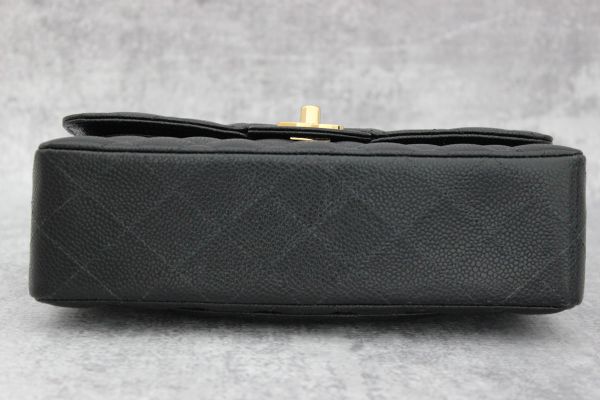 Chanel Small Caviar Classic Double Flap Bag Black #4