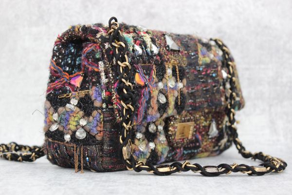 Chanel Paris Byzance Limited Edition Lesage Tweed Jeweled Flap Bag #2