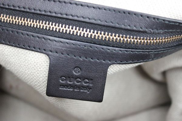 Gucci Black Lambskin Leather 'HANDMADE' Med Shoulder Bag #10