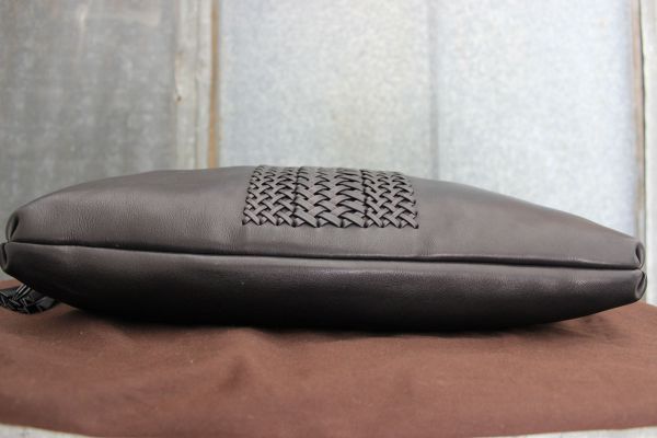 Gucci Black Lambskin Leather 'HANDMADE' Med Shoulder Bag #5