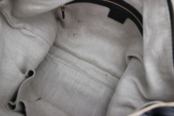 Gucci Black Lambskin Leather 'HANDMADE' Med Shoulder Bag #9