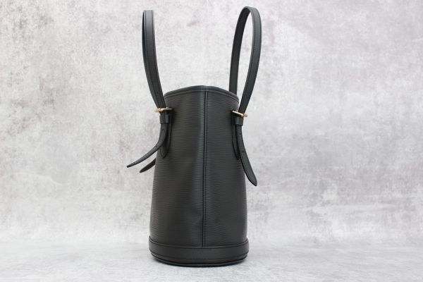 Louis Vuitton Black Epi Leather Petit Bucket with Pouch #2