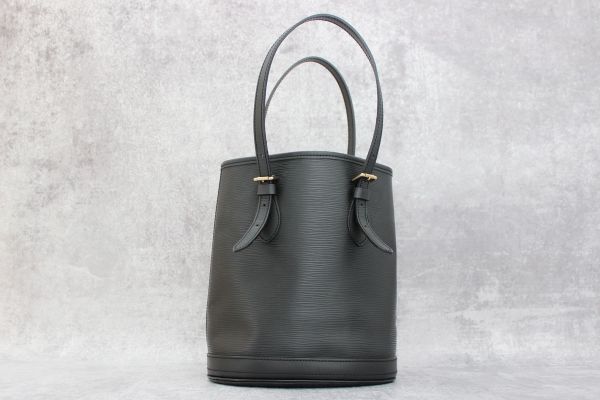Louis Vuitton Black Epi Leather Petit Bucket with Pouch #3
