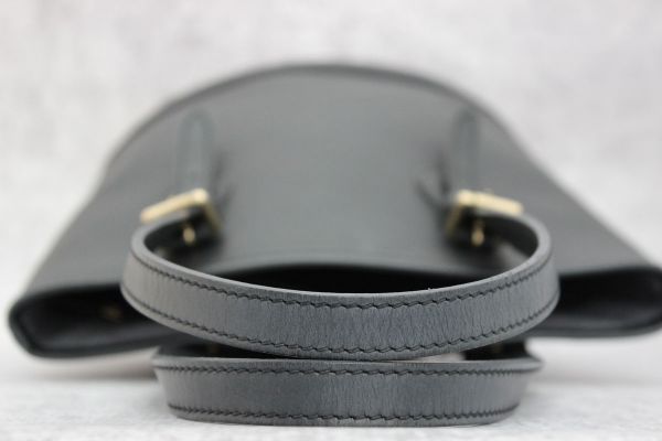 Louis Vuitton Black Epi Leather Petit Bucket with Pouch #6