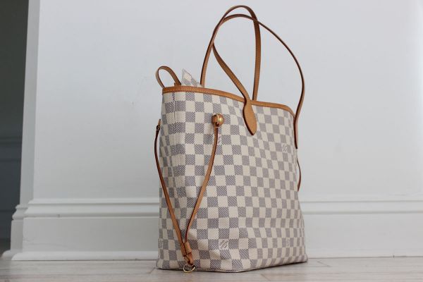 Louis Vuitton Damier Azur Neverfull MM with Pouch #3