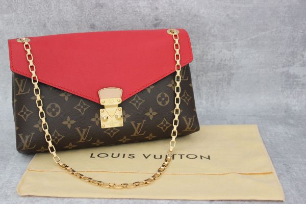 Louis Vuitton Monogram Pallas Chain Bag Cerise #14