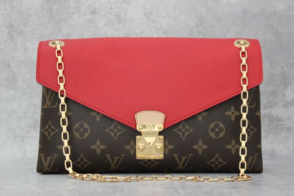 Louis Vuitton Monogram Pallas Chain Bag Cerise