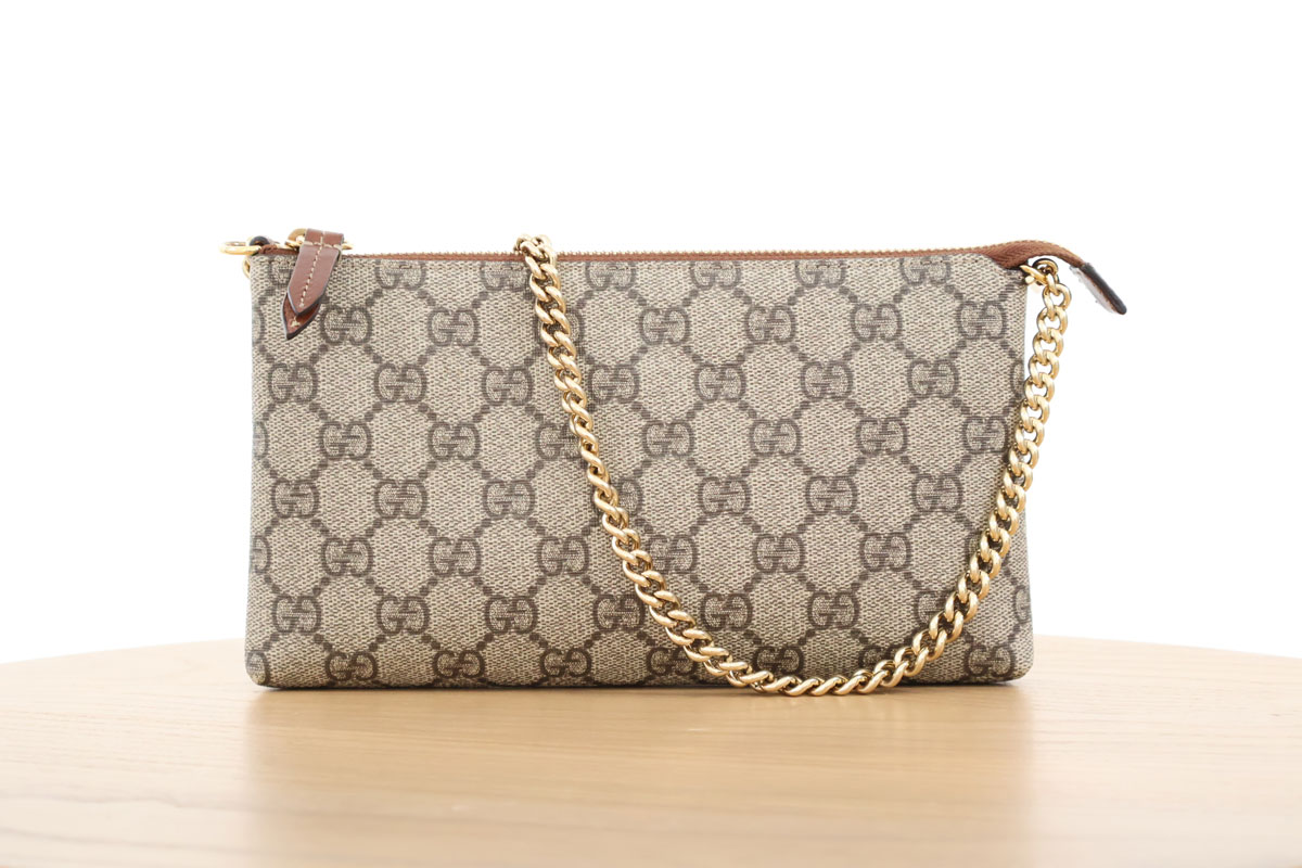 Gucci GG Supreme Pochette Wallet on Chain at Jill's Consignment