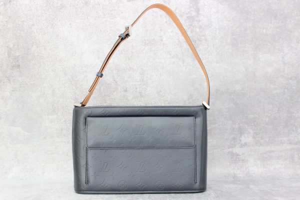Louis Vuitton Blue Monogram Mat Allston Shoulder Bag