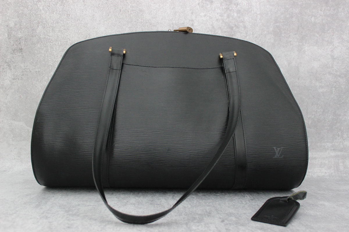 Louis Vuitton Black Epi Leather Solferino Travel Duffle at Jill's